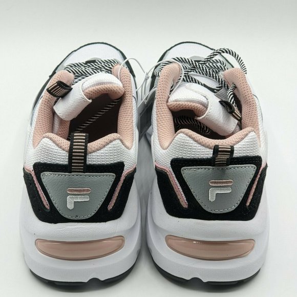 FILA Women's Recollector Athletic Sneaker Shoes-- White/Black/Pink - Picture 2 of 7